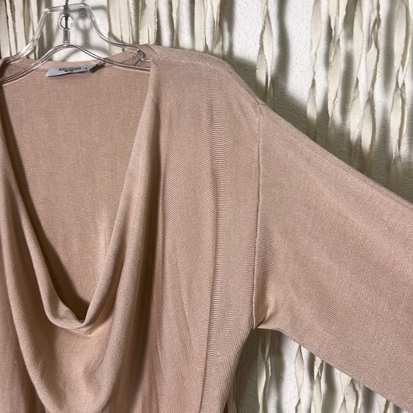 M.M. LaFleur Blush The Monica Silk Jersey Scoop Neck Top Size XL - Picture 4 of 13